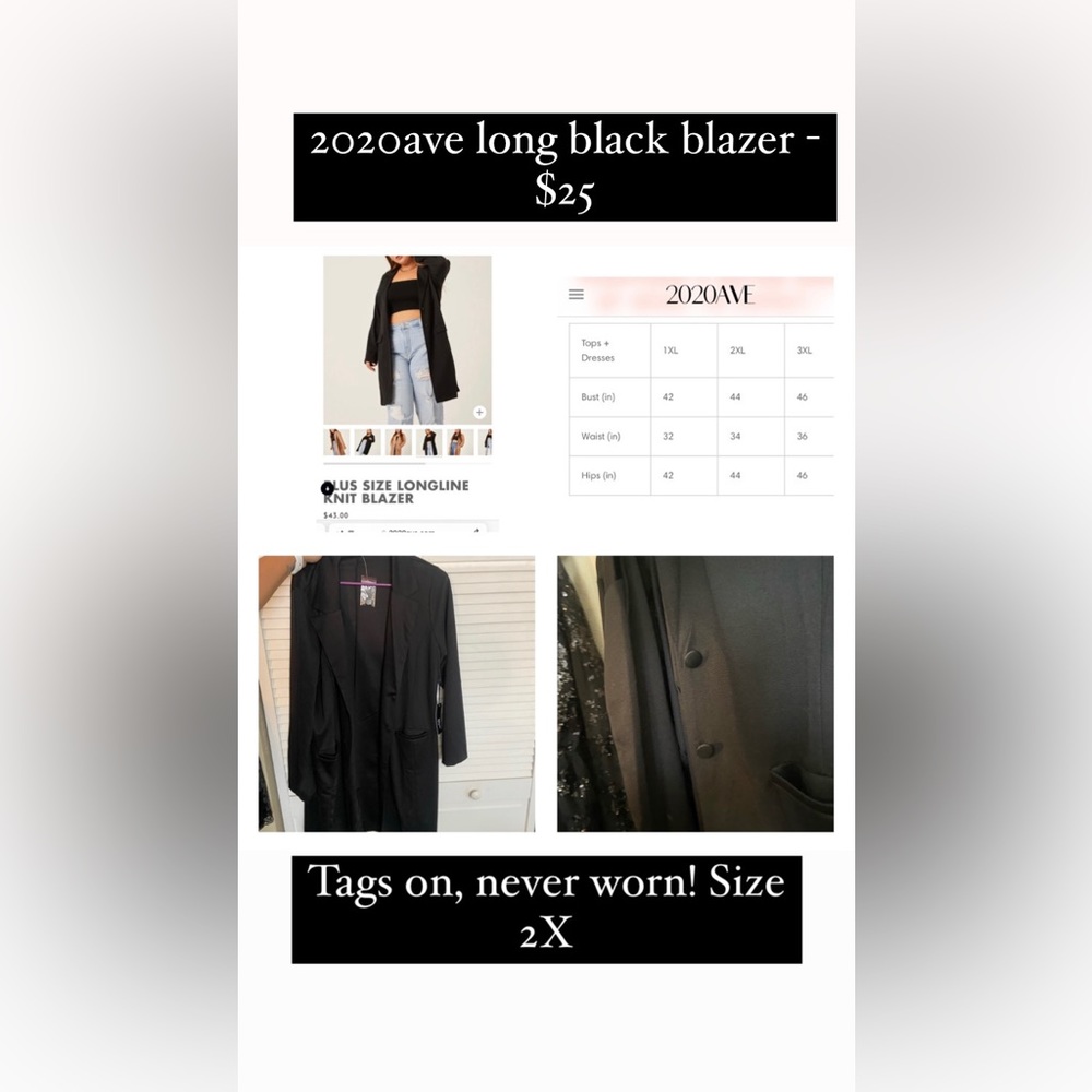 Long black blazer